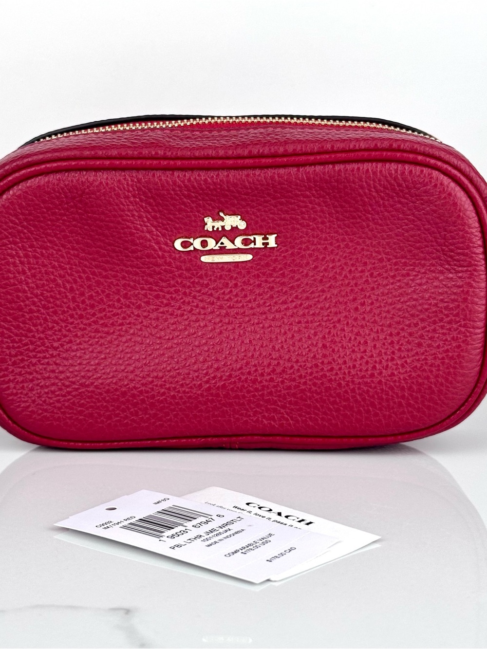 Coach Jaime Wristlet Red Pebbled
Leather NWT Detached Style C9932